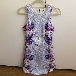 Purple patterned dress